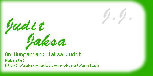 judit jaksa business card